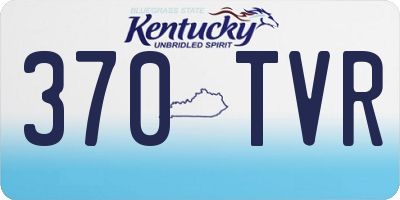 KY license plate 370TVR