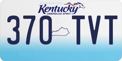 KY license plate 370TVT