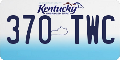 KY license plate 370TWC