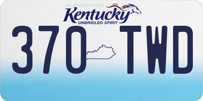 KY license plate 370TWD