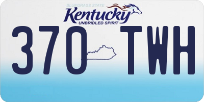 KY license plate 370TWH