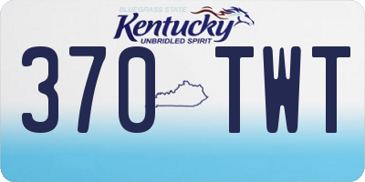 KY license plate 370TWT