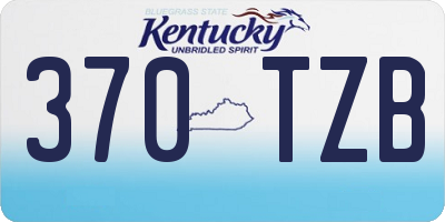 KY license plate 370TZB