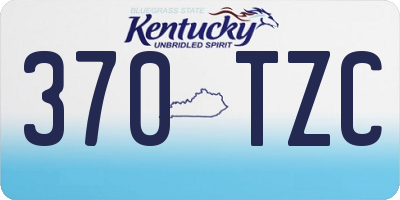 KY license plate 370TZC