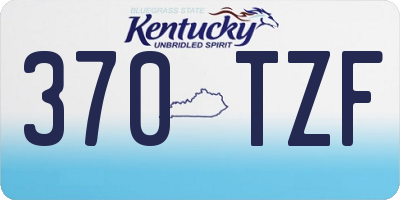 KY license plate 370TZF