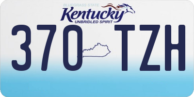 KY license plate 370TZH
