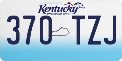 KY license plate 370TZJ