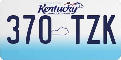 KY license plate 370TZK