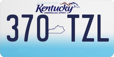 KY license plate 370TZL