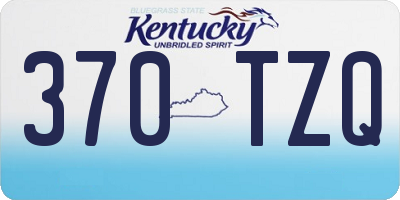 KY license plate 370TZQ
