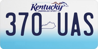 KY license plate 370UAS