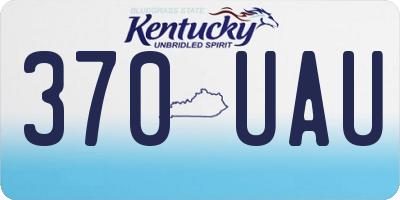 KY license plate 370UAU