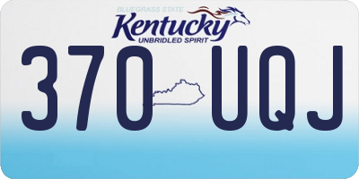 KY license plate 370UQJ