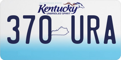 KY license plate 370URA