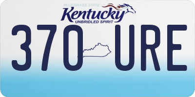 KY license plate 370URE