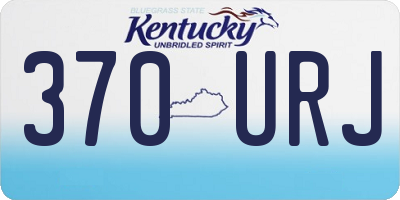 KY license plate 370URJ