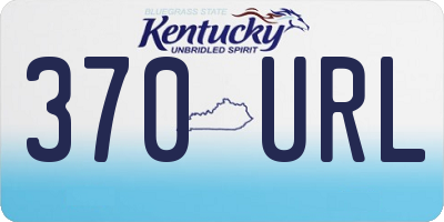 KY license plate 370URL