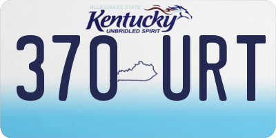 KY license plate 370URT