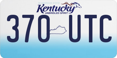 KY license plate 370UTC
