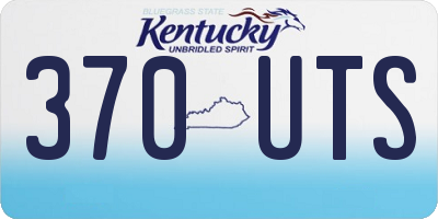 KY license plate 370UTS