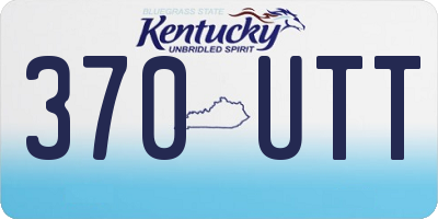 KY license plate 370UTT