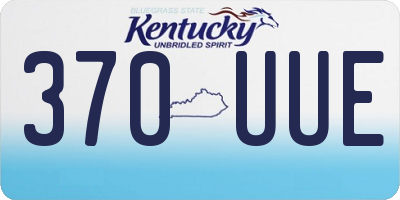 KY license plate 370UUE