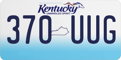 KY license plate 370UUG