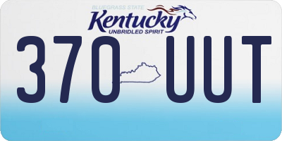 KY license plate 370UUT