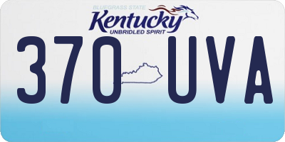 KY license plate 370UVA