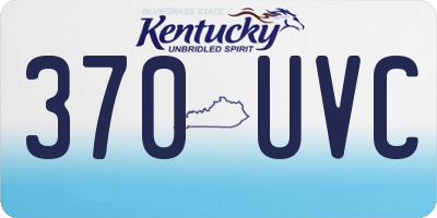 KY license plate 370UVC