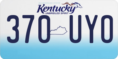 KY license plate 370UYO