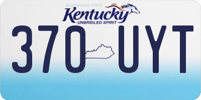 KY license plate 370UYT