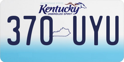KY license plate 370UYU