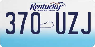 KY license plate 370UZJ