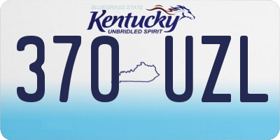 KY license plate 370UZL