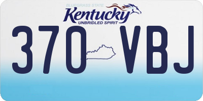 KY license plate 370VBJ