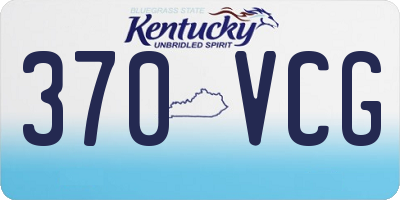 KY license plate 370VCG