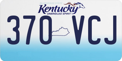 KY license plate 370VCJ
