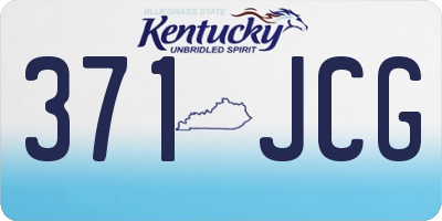 KY license plate 371JCG