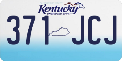 KY license plate 371JCJ