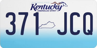 KY license plate 371JCQ