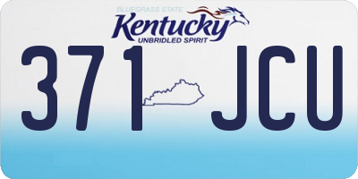 KY license plate 371JCU