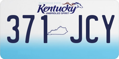 KY license plate 371JCY