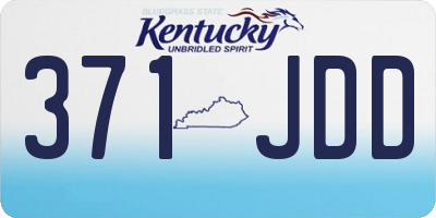 KY license plate 371JDD