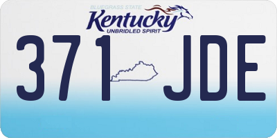 KY license plate 371JDE