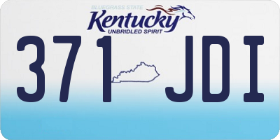 KY license plate 371JDI
