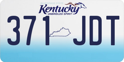KY license plate 371JDT