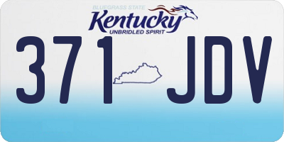 KY license plate 371JDV
