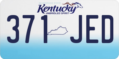KY license plate 371JED