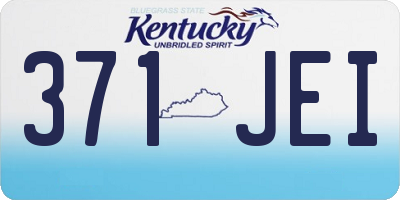 KY license plate 371JEI